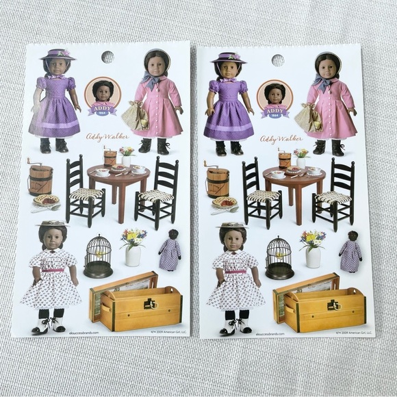 NEW 2009 American Girl ADDY - 2 Sticker sheets - Picture 2 of 2